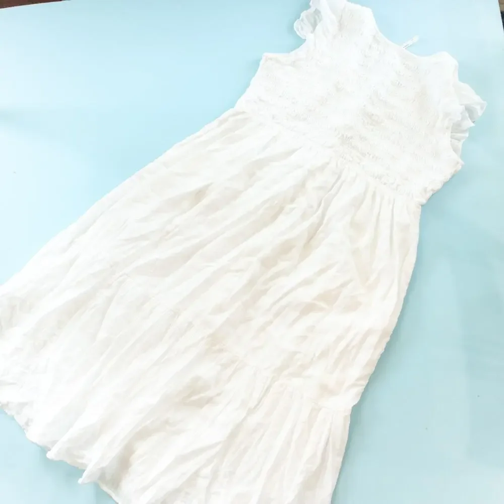 By Anthropologie Peregrine White Eyelet Midi Dress Size XLarge Petite XLP Bride - Picture 10 of 10